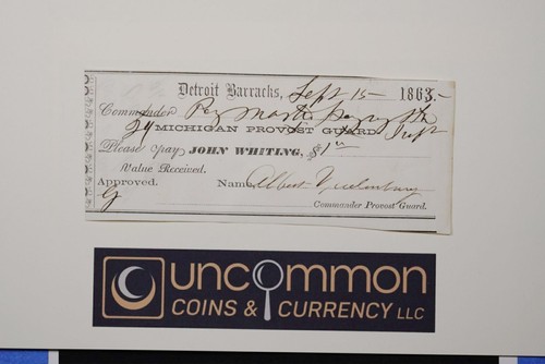 Three civil war era paymaster - war,