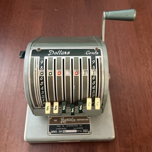 Paymaster 550 vintage check - paymaster,