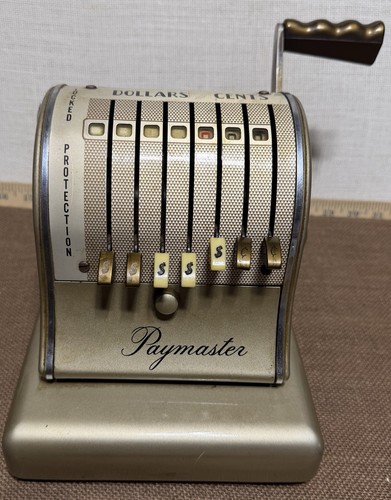 Vintage paymaster check - paymaster,